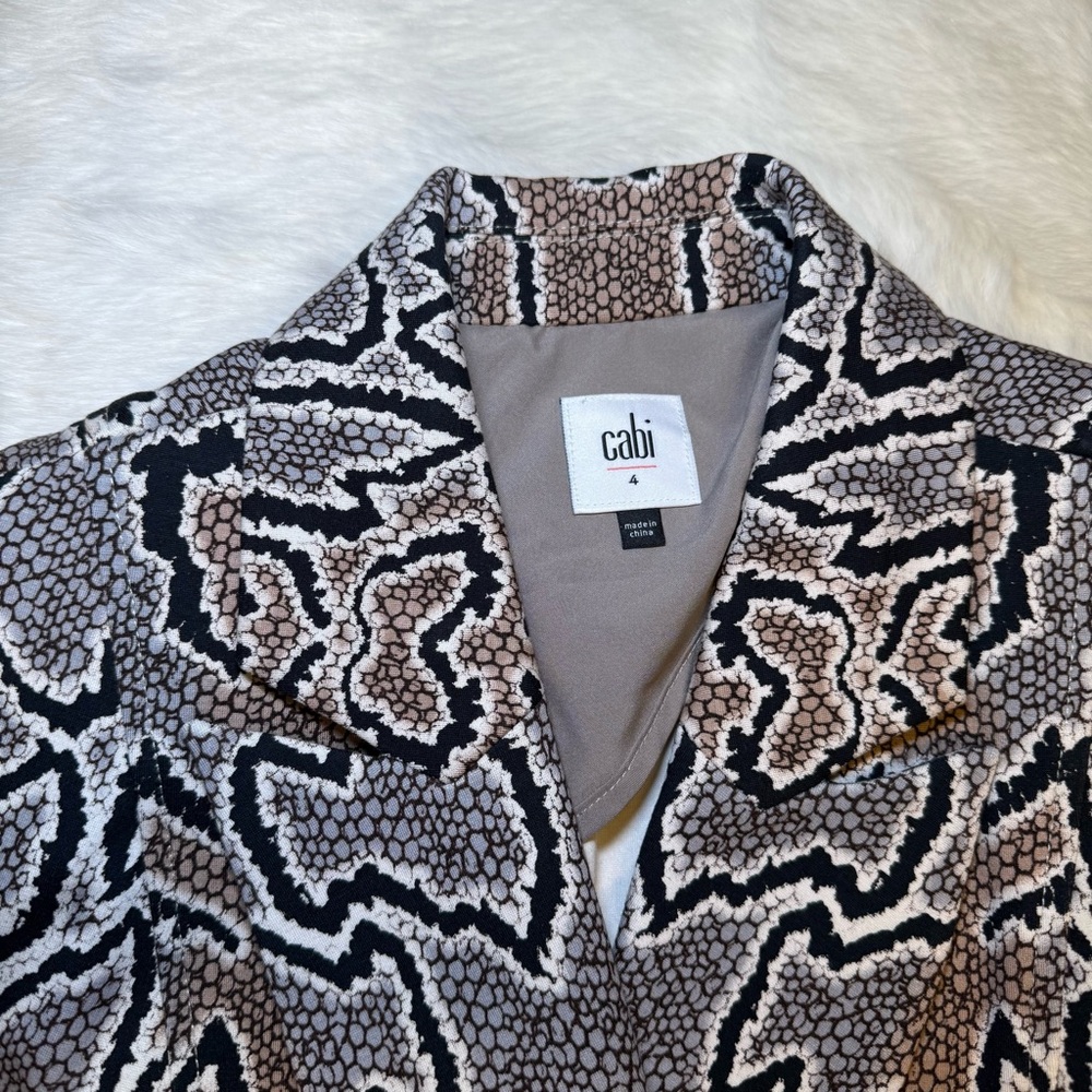 Cabi Nwot Python Patterned Stretch Blazer Style 3… - image 5